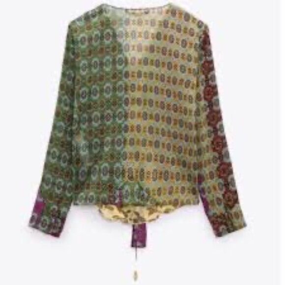 Zara Printed Blouse - Picture 4 of 5